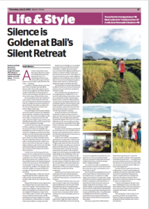 Silence is Golden at Bali's Silent Retreat